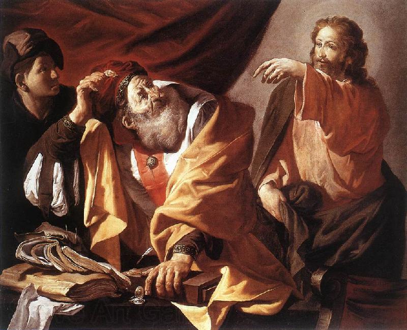 TERBRUGGHEN, Hendrick The Calling of St Matthew r Spain oil painting art